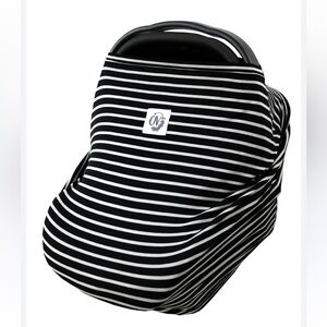 The Over Company Black and White Striped Cover